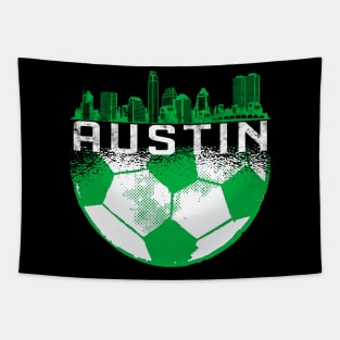 Austin soccer football jersey Tapestry