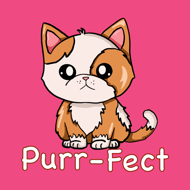 Purr-fect Cute Kitten by Tricera Tops