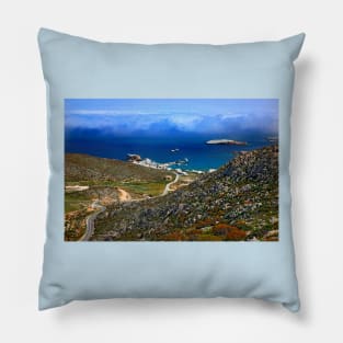 Low clouds over the Aegean - Folegandros island Pillow