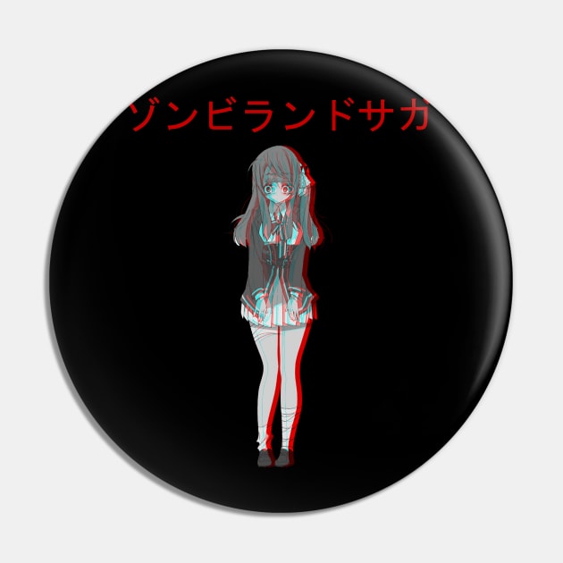 Anime Japanese Kawaii zombie Girl 2 Pin by IndieTeeshirt