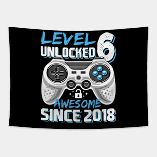 6Th Birthday Gamer 6 Year Old Bday Boy Six Son Tapestry