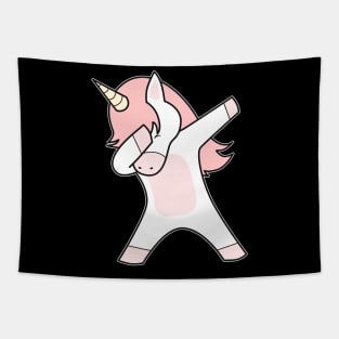 Dabbing Unicorn Tapestry