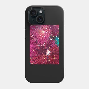 Deep Pink Australian Native Gum Flower Design by Leah Gay Phone Case