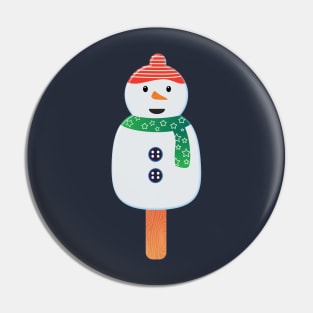 Christmas Snowman Festive Popsicle Pin