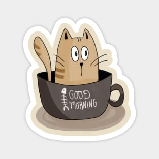 Goog Morning, Cat! Magnet