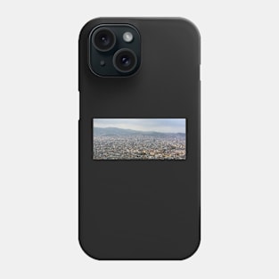 View to Barcelona city from the Montjuic hill Phone Case