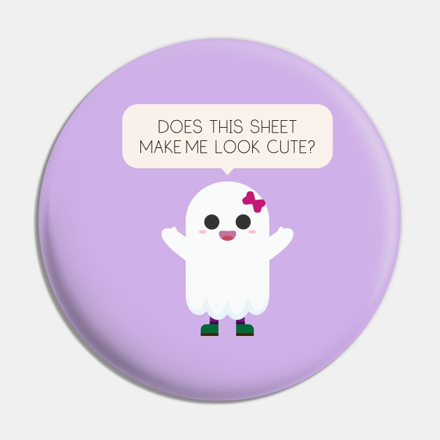 Ghost Sheet Pin by StrayKoi