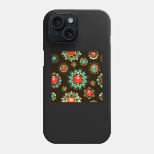 Ethnic Brooches Seamless Pattern Phone Case