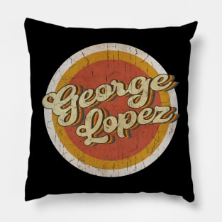 circle vintage George Lopez Pillow