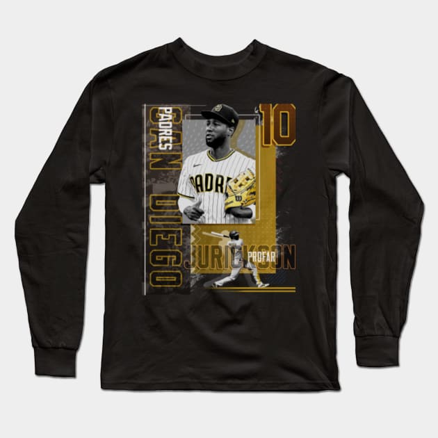 Jurickson Profar Baseball Paper Poster Padres 2 Long Sleeve T-Shirt