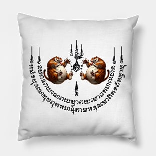 Thai Tattoo Parody "Sak Yant Tiger" Pillow