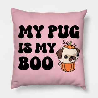 Pug Halloween Pillow