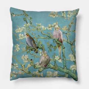 birbs blossom Pillow