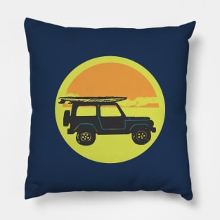 4x4 with Surfboard and Sun Pillow