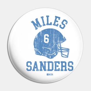 Miles Sanders Carolina Helmet Font Pin