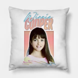Winnie Cooper / Retro Style 80s Aesthetic Design Pillow