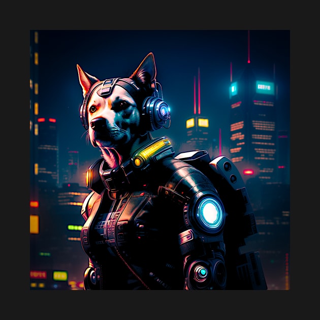 Cyberpunk Dog by Asylum Ink