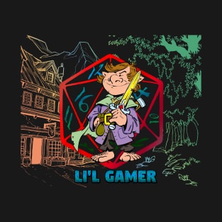 Li'l Game Boy with Background T-Shirt