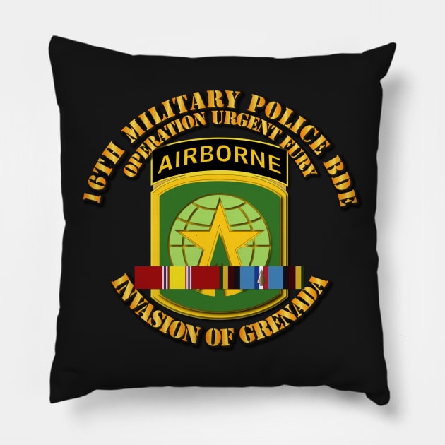 T-Shirt - Army - Invasion of Grenada -16th MP Bde Opn Urgent Fury w SVC Pillow by twix123844
