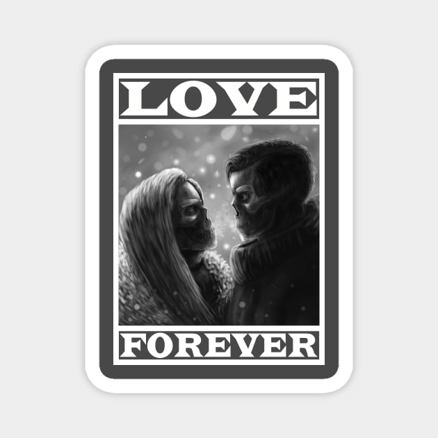 Love Forever Magnet by Night9