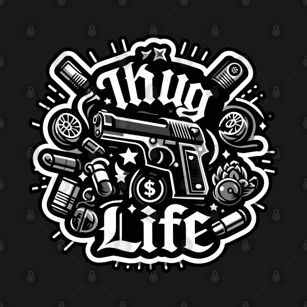 Thug Life Vector Design by diegotorres