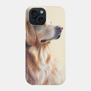 Watercolor Portrait of Golden Retriever Dog Phone Case