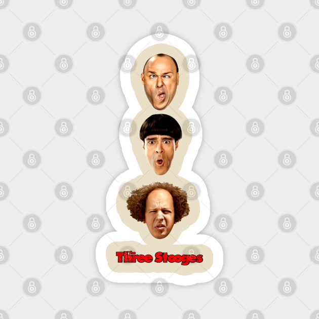 The three stooges t-shirt Magnet by Great wallpaper 