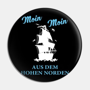 Moin moin Norden T-Shirt | Nordsee shirt Pin