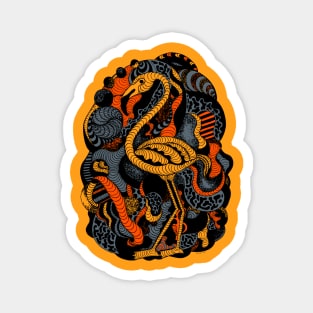 Orangrey Lost Flamingo Magnet