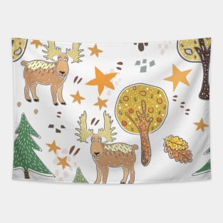 Moose Pattern Tapestry