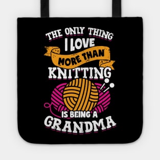 Knitting Grandma Knitter Grandmother Gift Tote