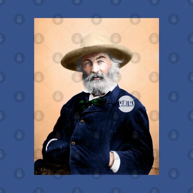 Walt Whitman - Colorized by Laurynsworld