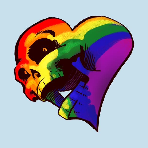 Heart Skull : Pride by CheeseArt