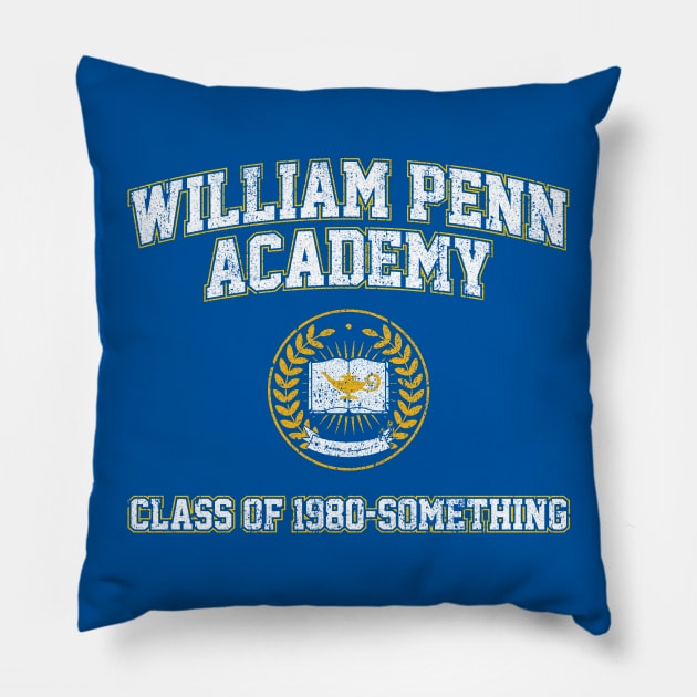 William Penn Academy Class of 1980-Something Pillow by huckblade