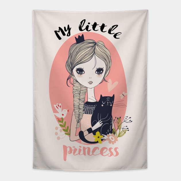 My Little Princess 3 Tapestry by EveFarb