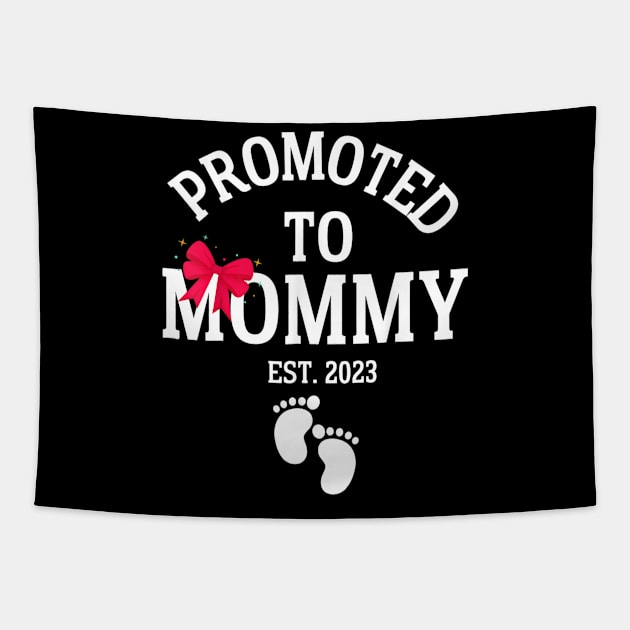 Promoted To Mommy 2023 Tapestry by tabbythesing960