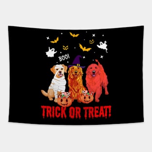 Trick Or Treat Golden Retriever Dog Halloween Gift Tapestry