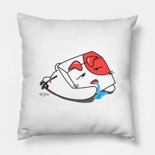 The aknyangi is hungry - aknyangi, cat miaw lovers Pillow