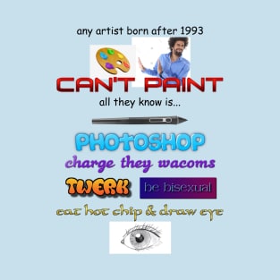 eat hot chip & draw eye T-Shirt