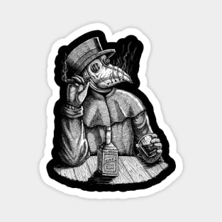 Relaxed Plague Doctor Magnet