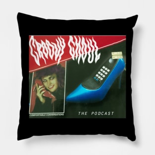 Groovy Ghoul Podcast Shoe Phone Pillow