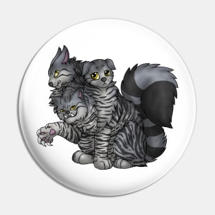 CerPURRus: Grey Tabby Pin