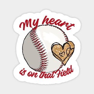 My heart is on that field Magnet