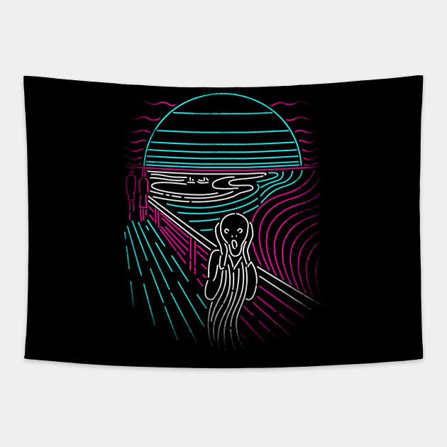 Screaming Neon Tapestry by technofaze