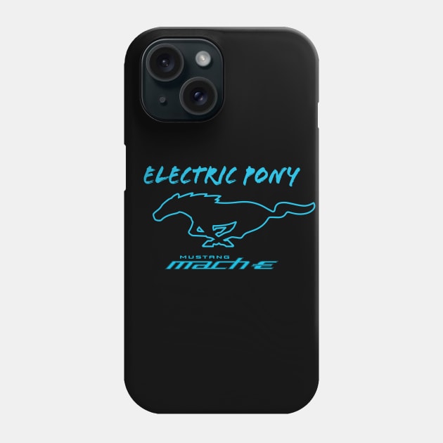 Mustang Mach-E - Electric Pony Phone Case by zealology