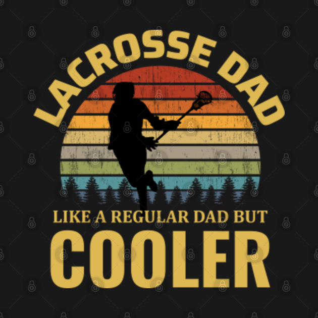 Lacrosse Player Dad Fathers day Vintage Retro Lacrosse Kids Hoodie