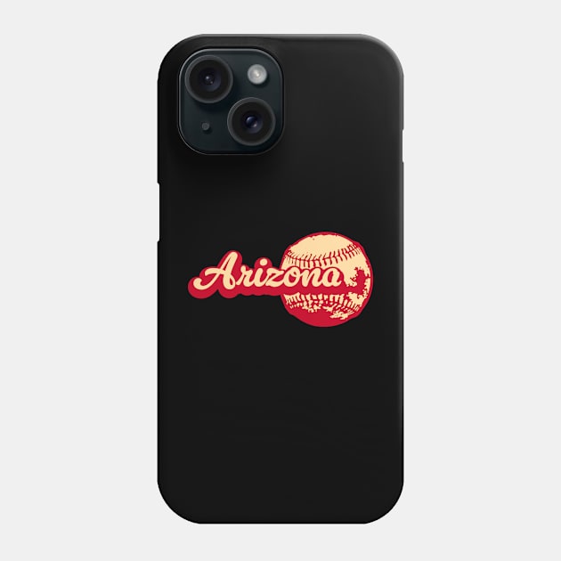 Arizona Baseball Phone Case by Throwzack