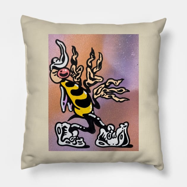 The hive mind Pillow by DR DOLLAR