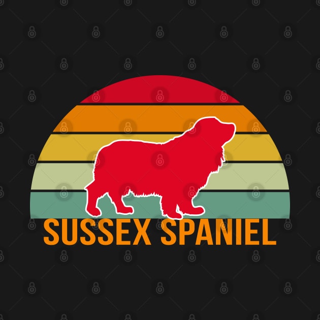 Sussex Spaniel Vintage Silhouette by seifou252017