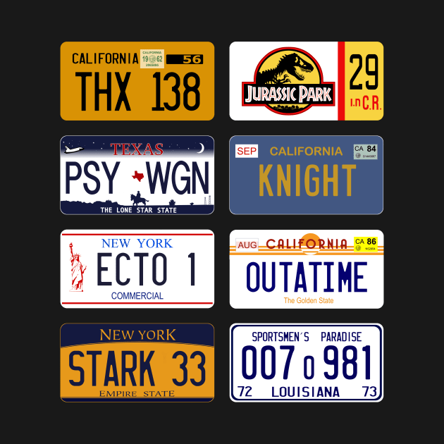 Famous license plates mixology colors by udezigns